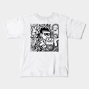 doodle art Kids T-Shirt